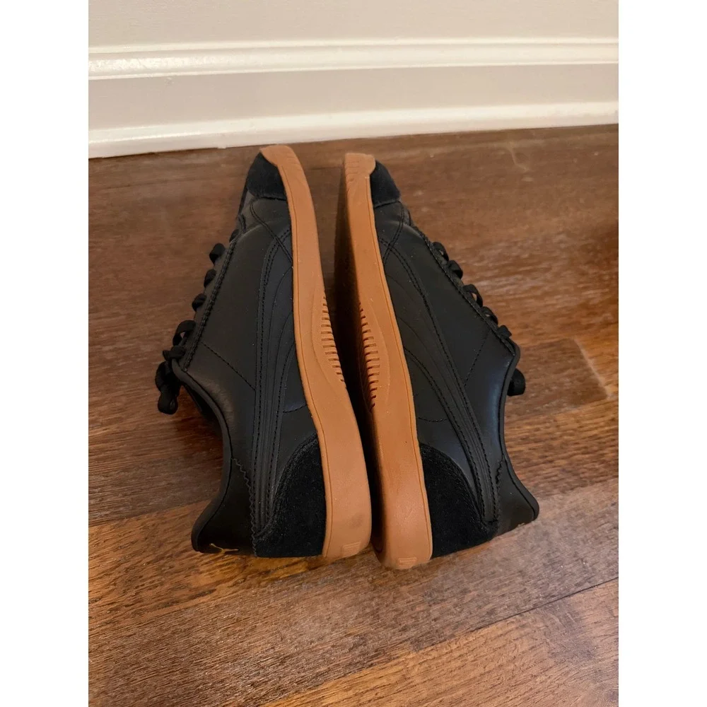 Black on Black Puma Club 5v5 Lux Lace Up Sneakers Sz 9.5M - Picture 5 of 8